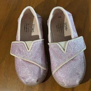 Toms toddler slip on alpargata style
